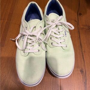Vans women’s Low-Top Canvas Sneakers in Pale Green